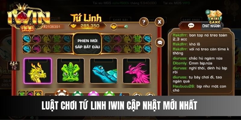 Luật chơi Tứ Linh IWIN cập nhật mới nhất 