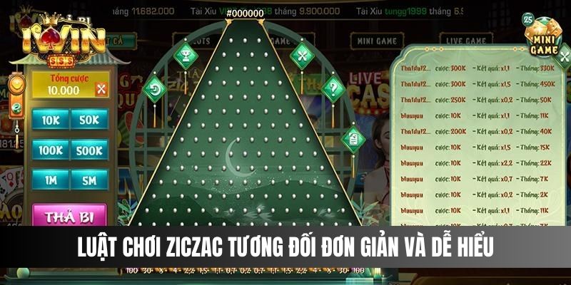 Luật chơi Ziczac tương đối đơn giản và dễ hiểu