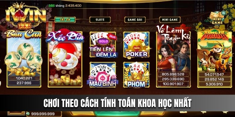 Mậu Binh IWIN được áp dụng theo cách tính toán khoa học nhất