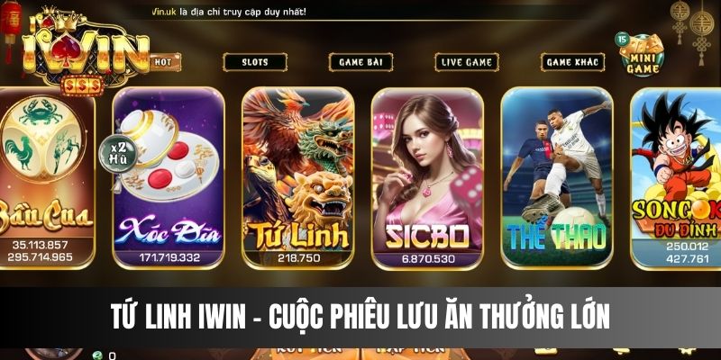 Tứ Linh IWIN – Cuộc phiêu lưu ăn thưởng lớn